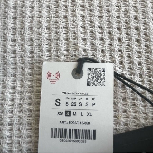 ZARA Wide-Leg Women's Pants Black Small NWT - Picture 9 of 9